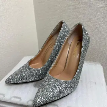 실버 글리터 하이힐 약 10cm