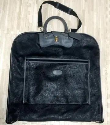 블랙 가죽 가먼트 백