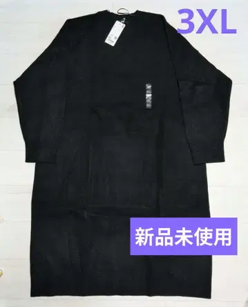 미사용 새상품 유니클로 수플레 스무스 원피스 3XL 빅 사이즈 블랙