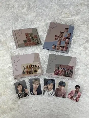 SEVENTEEN 흩날리는 꽃잎 CD 세트 트레이딩 카드 포함