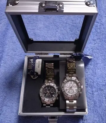 MUSK 크로노그래프 시계 세트 블랙 화이트 10BAR