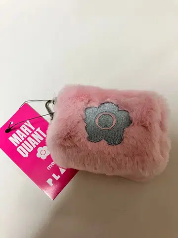 MARY QUANT 카라비너 포함 파우치 핑크 마리콴트 PLAZA