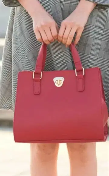 여성용 빨간색 숄더백 레드 핸드백