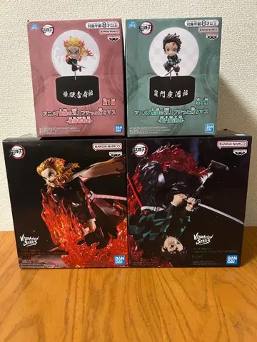 귀멸의 칼날 푸치토 아카리마스 카마도 탄지로 렌고쿠 쿄쥬로 세트 피규어
