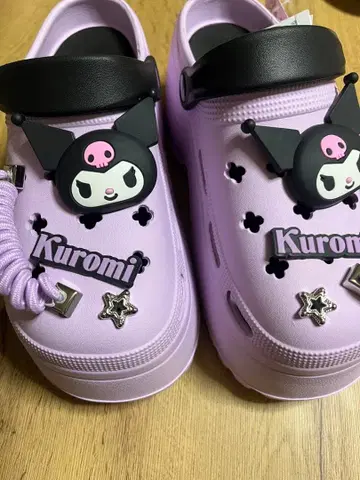 산리오 쿠로미 통굽 그로그 샌들 L