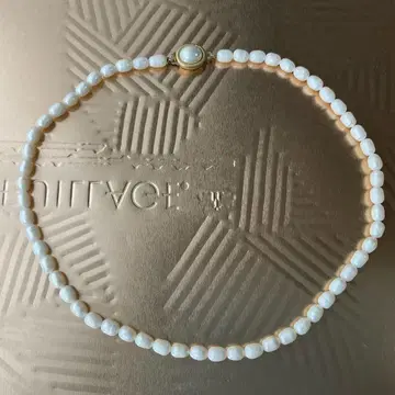 담수 진주 목걸이 골드 금장 장식 진주 목걸이 심플 30