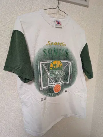 시애틀 소닉스 T셔츠 화이트/그린 반팔