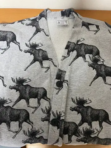 MICHIGAN RAG 미시건 러그 맨투맨 가디건 L