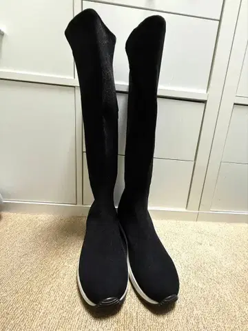 ViVi 플뢰르 스트레치 롱 부츠 브라운 스웨이드