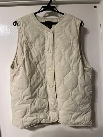 B:MING by BEAMS 아이보리 퀼팅 베스트