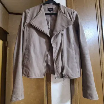 LE CIEL BLEU 양가죽 라이더 자켓 38