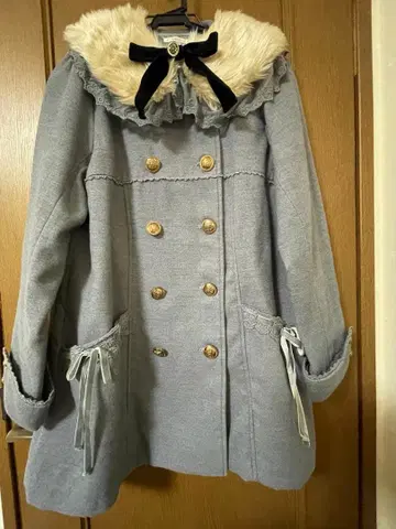 새상품 axes femme 퍼 카라 부착 코트 M