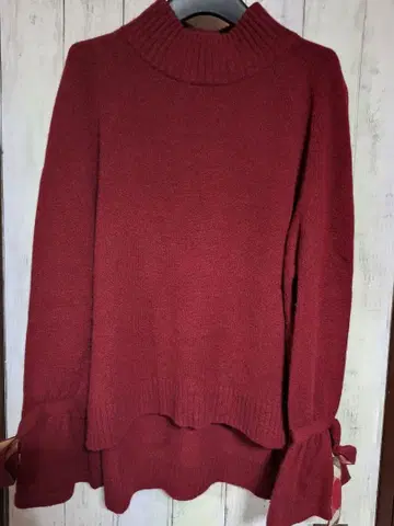 BLUE LABEL CRESTBRIDGE 버건디 스웨터 38