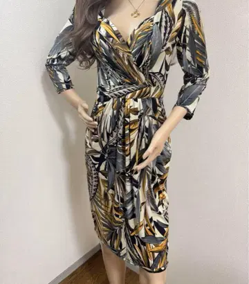 EGERIE 프랑스제 랩 드레스 7부 소매