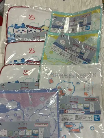 치이카와 제일복권 H상 7종 세트 롱 타월 핸드 타월 4종