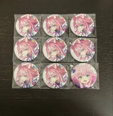 니지산지 페스티벌 2023 얀나리 캔뱃지 클래스 T셔츠 바이올렛 9점