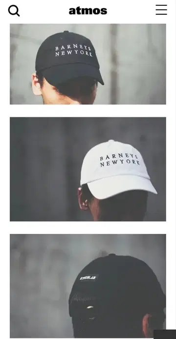 BARNEYS NEW YORK x ATMOS LAB 로고 캡