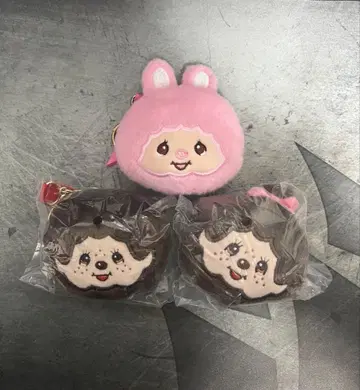 몽치치 가챠가챠 키링 3종 세트