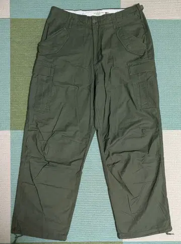 백 넘버 카고 팬츠 M 사이즈 올리브