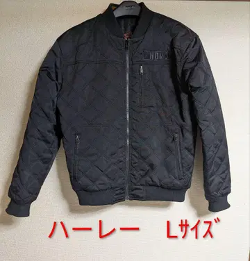 할리 퀼팅 자켓 L 사이즈 블랙