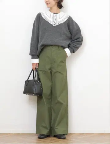 JOURNAL STANDARD relum 와이드 베이커 팬츠 36 카키