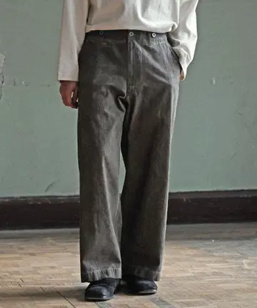 shiun FADED COTTON TROUSERS S 사이즈