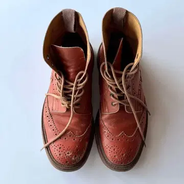 트리커스 부츠 컨트리 부츠 천연 가죽 UK8 레이스업