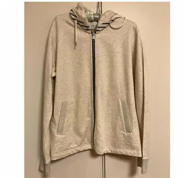 베이지 풀 집업 후드티