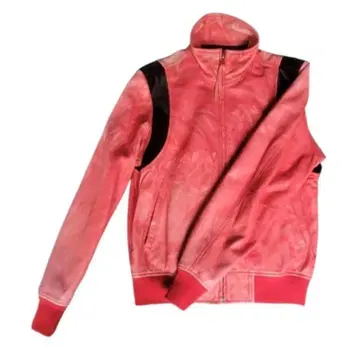 새상품급 Schott 레어 빨간색 가죽 자켓 타이다이