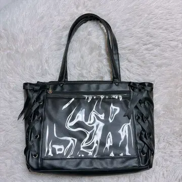 WEGO 이타백 레이스업 이타백 블랙 S 사이즈 A4 새상품급