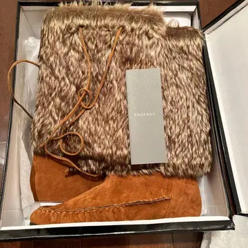 [ 새상품 미사용 ] 2way 퍼 부츠