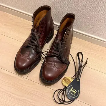 브로그 윙 부츠 버건디 6