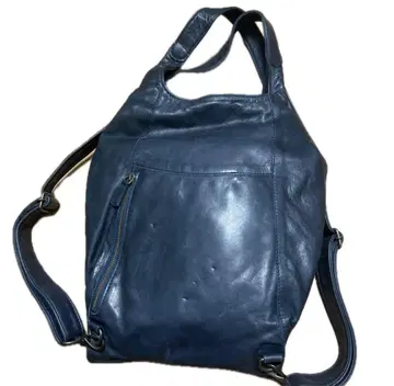 부드러운 가죽 네이비 숄더백 백팩
