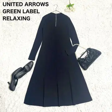 그린 라벨 릴랙싱 다크 네이비 울 롱 니트 원피스 Free