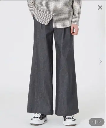 러브리스 2턱 배기 데님