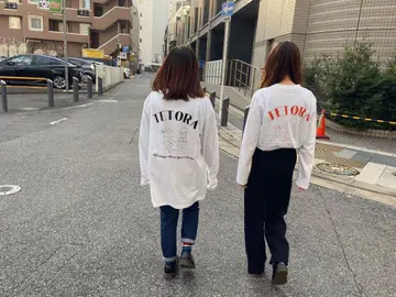 TETORA 백 프린트 긴팔 T셔츠 L 사이즈