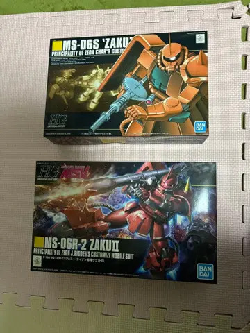 HG MS-06S 자쿠 & MS-06R-2 자쿠 II 세트