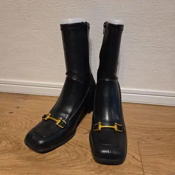 미라 오웬 비트 스트레치 숏부츠 블랙 사이즈 38