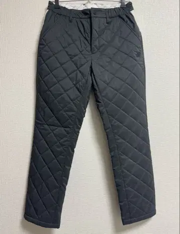 그레이 퀼팅 팬츠