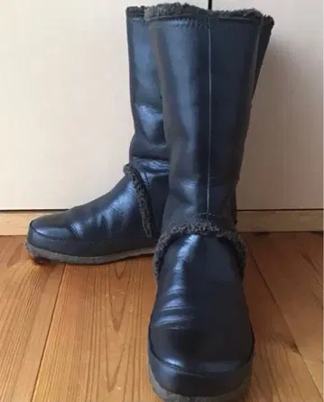 [ 천연 가죽제 ] 리얼 가죽 보아 롱 부츠