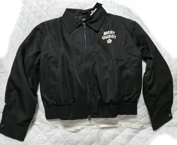 MARY QUANT 마리콴트 레트로 로고 아플리케 블루종 블랙