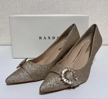 [ RANDA ] 비쥬 버클 글리터 펌프스