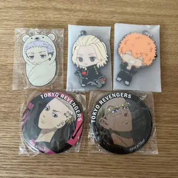 도쿄 리벤저스 러버 스트랩 캔뱃지 5세트 묶음 판매