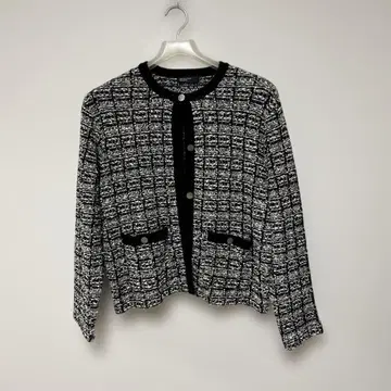 노카라 체크 자켓