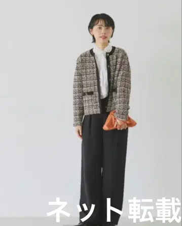 노카라 체크 자켓