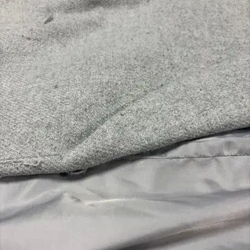 그레이 울 혼방 롱 코트