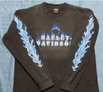 Harley-Davidson 블루 프레임 롱 T 빈티지 사이즈 L