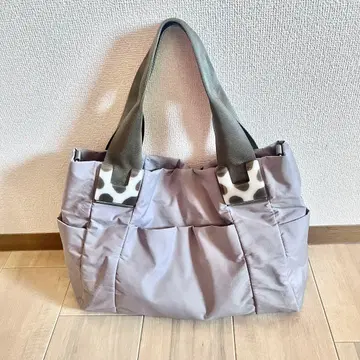 ear PAPILLONNER 그레이 달마시안 토트백