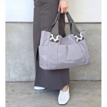 ear PAPILLONNER 그레이 달마시안 토트백