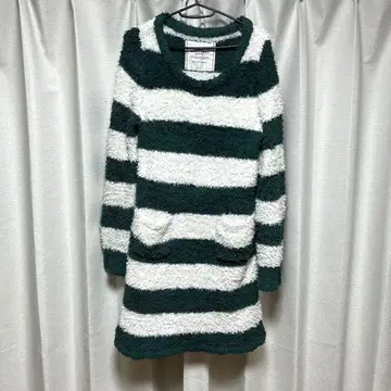 gelato pique 그린과 화이트 스트라이프 룸웨어 원피스